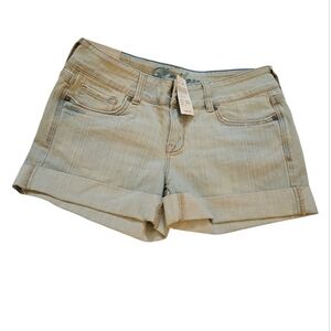 Women's Light Tan Denim Shorts